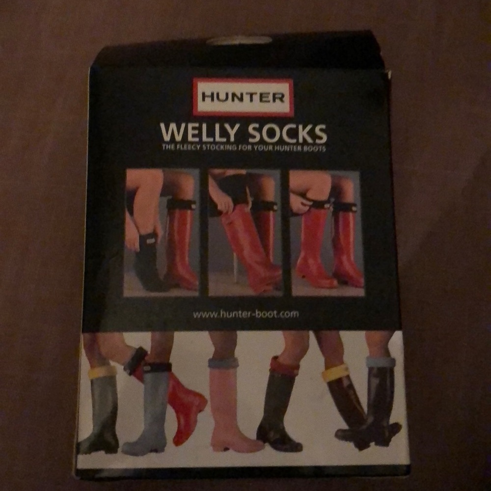 Hunter Welly Socks - Charcoal - Size 7-9